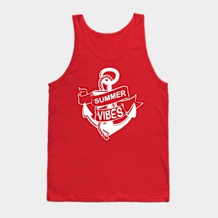 Summer Vibes Cool Design | Beach sailling captain Tank Top